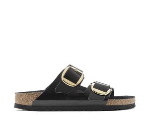 Birkenstock Arizona Big Buckle Natural Leather Patent - Taille: 41 black