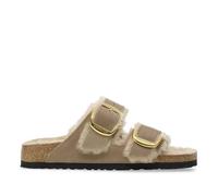 Sandales Marron Clair Pour Femmes Birkenstock Arizona Bb Shearling Leoi Narrow 1030384-tabacco-brown