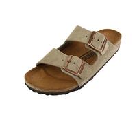 Birkenstock Arizona, Sandales Bout ouvert mixte adulte, Beige (Taupe), 35 EU (étroit)