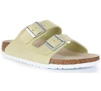Birkenstock ARIZONA BS 1024201 chaussons pour femmes jaune popcorn scintillant boucles cuir daim 39