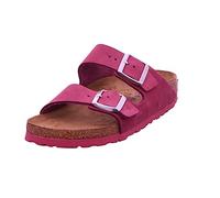 Birkenstock Arizona BS 1024218 Chaussons pour Femmes Fuchsia Scintillants Boucles Cuir Daim 38 Rose