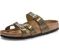 Birkenstock Arizona Natural Leather Oiled Sandals Vert,Marron EU 45