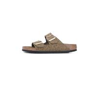 Birkenstock Femme Arizona Leo Khaki, Synthetics Sandale, Kaki, 40 EU