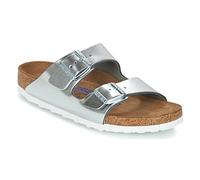 Mules femmes BIRKENSTOCK Arizona Soft Footbed Argenté 36