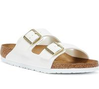Birkenstock Arizona Chaussons Femme Pantolette Blanc Loisirs, Taille:41 EU