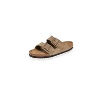 Birkenstock Arizona, Chaussure à Boucle Mixte Adulte - Marron - Marron/Taupe - Daim, 43 EU (Normal) EU