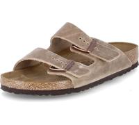 Birkenstock Arizona Femme Mule en nubuck huilé, Couleur:Tabacco Brown, Taille:40, Largeur:Normal