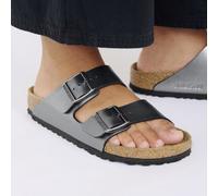 BIRKENSTOCK ARIZONA METALLIC BLACK NOIR LARGEUR ETROITE SANDALES