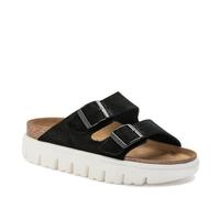 Birkenstock Arizona Pap Chunky Unisex Shoes Size 6, Color: Black/White