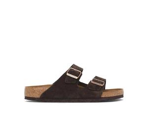 Birkenstock - Arizona Pelle en Daim - Homme - Chaussures - Brun - Taille: 37 EU