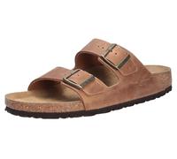 Birkenstock Arizona (Pelle) - Sandalo da Donna in Pelle Con doppia Fascia 35/Cognac-N
