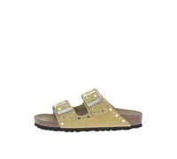 Birkenstock Arizona (Rivet) - Sandalo da Donna in Pelle Con doppia Fascia 41/Ochre-N