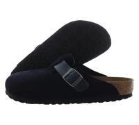 Birkenstock Arizona Sabots et mules en Birko-Flor unisexes pour adulte, Midnight Black Core Black, 46 EU