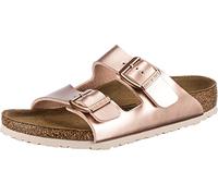 Birkenstock Arizona, Sandales Bout ouvert Garçons, Marron (Electric Metallic Copper Electric Metallic Copper), 34 EU