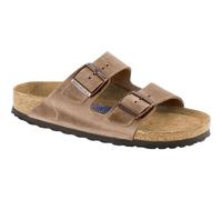 Birkenstock Sandales Arizona SFB Cuir huilé Marron tabac Taille 40 Étroit