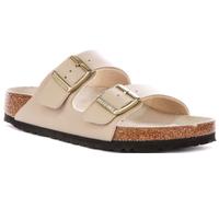Birkenstock Arizona SFB Sandales en daim à bout ouvert pour femme, marron, sable, 8 UK