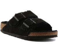 BIRKENSTOCK Arizona Shearl Unisexe Glissière Sandale en Noir Taille 3-8