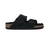 Birkenstock - Arizona Shearling Coupe Étroite - Femme - Chaussures - Noir - Taille: 45 EU