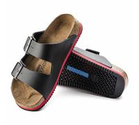 BIRKENSTOCK ARIZONA SL BLACK/RED UNISEXE EN NOIR SUPER SEMELLE LARGEUR ETROITE
