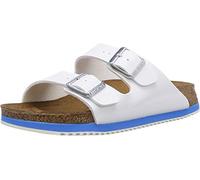 Birkenstock Professional Homme Arizona SL Sandales Bout Ouvert, Blanc (White Ls White/Blue), 41 EU