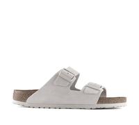 Birkenstock Arizona Soft Footbed Suede Leather - Taille: 43 Antique White