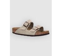Birkenstock Mules Arizona en cuir suédé Taupe Taille 40