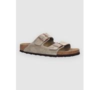 Birkenstock Sandale Arizona en suède beige – Boucle de serrage – Semelle caoutchouc – 100% cuir 41