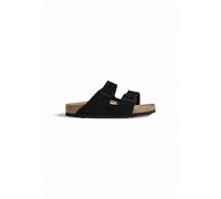 Birkenstock Arizona (Suede) - Sandalo da Donna in Pelle Con doppia Fascia 44/Black-N