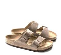 BIRKENSTOCK ARIZONA TABACCO BROWN SANDALES MARRON CUIR HUILE LARGEUR ETROITE