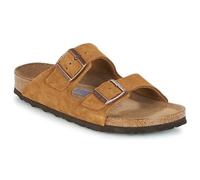 Birkenstock Arizona Soft Footbed Suede Leather Narrow Sandals Marron EU 38