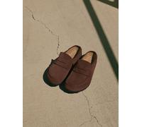 Birkenstock Birkenstock Mocassins Naples sans dos en daim Marron EU 39 (UK 5.5)