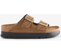 Birkenstock Birkenstock Tan Arizona Platform Flex Nubuck Sandals