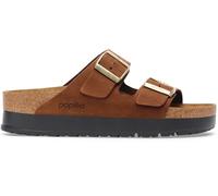 Birkenstock Birkenstock Tan Brown Arizona Platform Flex Nubuck Sandals