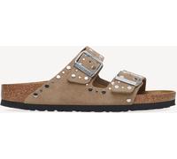 Birkenstock Birkenstock Taupe Arizona Rivet Suede Sandals