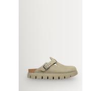 Birkenstock Birkenstock Taupe Brown Boston Chunky Suede Clogs