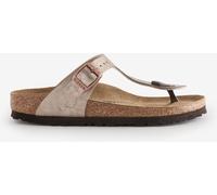 Birkenstock Birkenstock Taupe Brown Gizeh Birko Flor Sandals