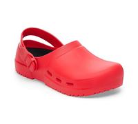 BIRKENSTOCK Birki Air 2.0 Sabots de travail antistatiques en polyuréthane avec trous d'aération Unisexe, Active Red., 44 EU