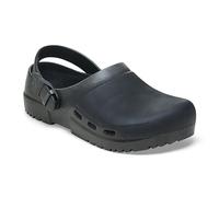 BIRKENSTOCK Birki Air 2.0 Sabots de travail antistatiques en polyuréthane avec trous d'aération Unisexe, Noir , 40 EU