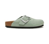 Birkenstock - Boston Big Buckle Narrow Fit - Femme - Chaussures - Vert - Taille: 37 EU