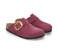BIRKENSTOCK Boston Big Buckle Nubuck Leather, Berry Crush, 37 EU