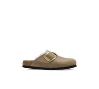 Birkenstock - Boston Big Buckle Shearling Narrow Fit - Femme - Chaussures - Beige - Taille: 37 EU