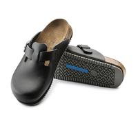 BIRKENSTOCK BOSTON BLACK SABOT NOIR LARGEUR ETROITE SEMELLE ANTIDÉRAPANTE CUIR