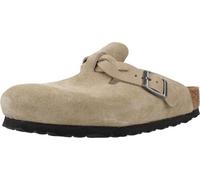 Birkenstock Boston Braided Suede Leat Couleur Beige