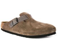 Birkenstock Boston BS Cuir Coupe Standard Daim Hommes Sandale en Gris 7 - 11