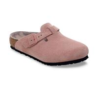 Birkenstock - Boston Kids BS Suede Leather - Sandales enfant Pink Clay - 33 - Étroit