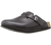Birkenstock Boston Leder, Sabots mixte adulte - Noir - Schwarz, 36 EU