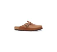 Sabots cuir naturel huilÃ© Birkenstock Boston Marron 37 Ãtroit