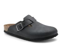 Birkenstock - Boston Natural Leather - Sandales Black - 43 - Normal