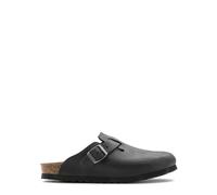Birkenstock - Boston Oiled Leather Sabots Narrow - Homme - Chaussures - Noir - Taille: 40 EU