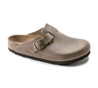 Birkenstock Sabots Boston Cuir huilé – Marron – Taille 44 (Normal)